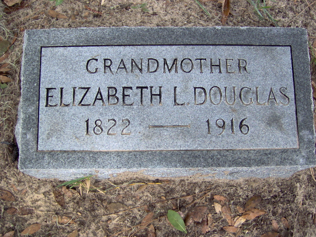 Headstone for Douglas, Elizabeth L.